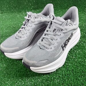 HOKA Bondi 9 Men’s Size 7 (Fits Women 8.5) Gray Running Shoes